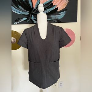 FIGS Graphite Scrub Top
